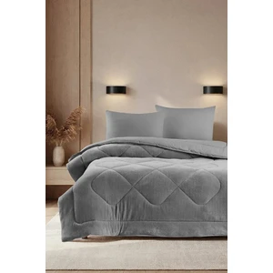 Yeni Nesil Wellsoft Çift Kişilik Yorgan | Ön Yüz Wellsoft - Arka Yüz Pamuk Yorgan Seti 195X215CM | 2 Yastık Kılıfı