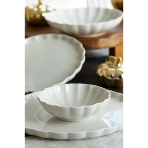 Lyon 24 Parça Porselen Yemek Takımı Beyaz