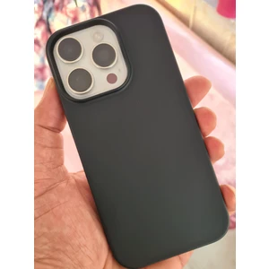 Pirok Store İphone 16 Pro  İle Uyumlu LOGOSUZ İçi Kadife Esnek  Silikon Lansman Kılıf