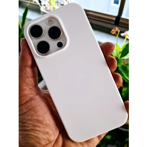 Pirok Store İphone 16 Pro  İle Uyumlu Logosuz İçi Kadife Esnek  Silikon Lansman Kılıf