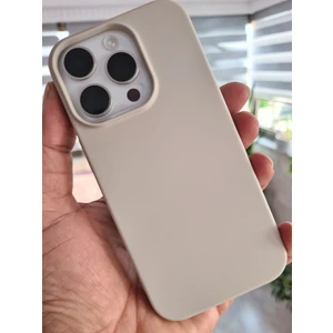 Pirok Store İphone 16 Pro  İle Uyumlu LOGOSUZ İçi Kadife Esnek  Silikon Lansman Kılıf