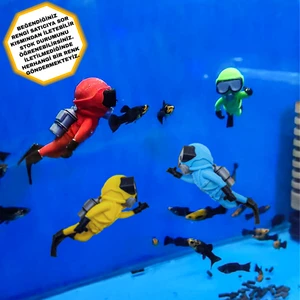 BİRRDESİGN Akvaryum Dalgıç Adam Dekoru