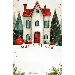 Yılbaşı Hediyesi Kart ve Çikolata 7 adet