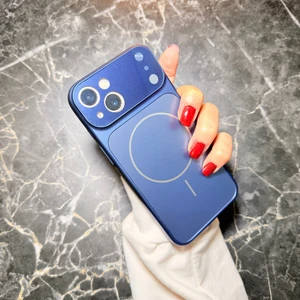 Alan Tech Apple iPhone 13 Kılıf Zore M-Safe Şarj Özellikli Kamera Korumalı Formen Kapak