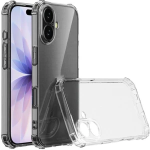 Case World Caseworld Apple iPhone 17 Kapak Kamera Korumalı Airbag Antishock Köşe Korumalı Şeffaf Silikon Kılıf
