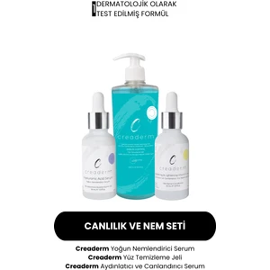 Sebum Control Yüz Temizleme Jeli & Nemlendirici & C Vitamini Serum Seti
