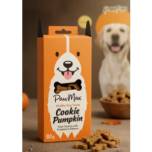 Köpek Ödül Maması Balkabaklı & Muzlu – Pawmax Cookie Pumpkin Doğal Glukozamin Destekli 80 g
