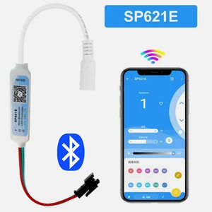 SP621E Mini Bluetooth Argb Pixel Şerit LED Kontrol WS2811 WS2812B