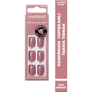 İmpress Color Kendinden Yapışkanlı Takma Tırnak Kısa Kiremit