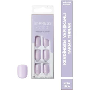 İmpress Color Kendinden Yapışkanlı Takma Tırnak Kısa Lila