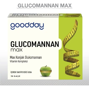 Glucomannan Toz Takviye 30 Saşe – Ahududu Aromalı, C, E, B6, B5 ve D Vitaminli, Türkiye Üretimi, Yetişkinler İçin