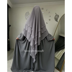 Yüsra Collection Tesettür Sufle Şifon Uzun Boy