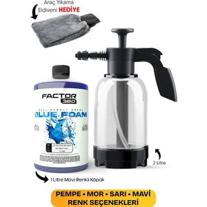 Pembe Mor Sarı Mavi Renkli Oto Araç Araba Yıkama Köpüğü Yüksek Basınçlı Yıkama Pompası Set Rengini Kendin Seç Seçenekli