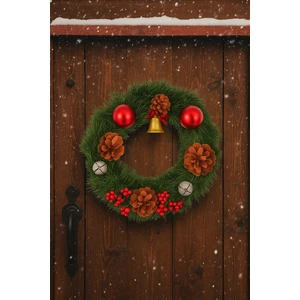 Yılbaşı Kapı Süsü 24 cm