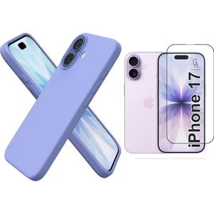 Apple iPhone 17 Uyumlu Içi Kadife Lansman Kılıf ve 5d Tam Kaplayan Cam Ekran Koruyucu