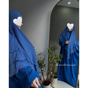 Yüsra Collection Ayrobin Elbise ve Uzun Sufle 2’li Takım