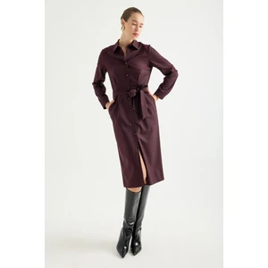 Masha Kate Çizgili Gömlek Elbise