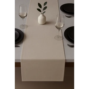 De'vor Kadife Görünümlü Sütlü Kahve Masa Runnerı