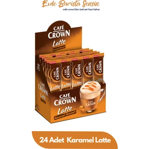 Cafe Crown Latte Karamel Aromalı 17 gram 24'lü