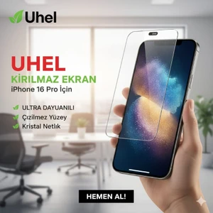 Apple iPhone 16 Pro Uyumlu Tamperli Cam Ekran Koruyucu Kırılmaz Cam