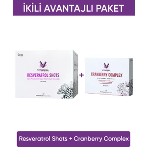 Ikili Avantajlı Paket 3 (Resveratrol Shots + Cranberry Complex)