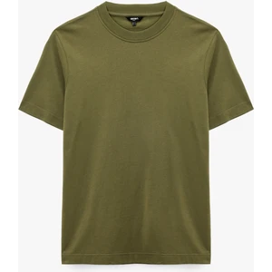 Pamuklu Kısa Kollu Regular Fit Bisiklet Yaka Basic Tişört