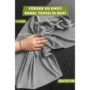 En Büyük Boy Mikrofiber Yer Silme Bezi | Sıkılması En Kolay Genel Temizlik Bezi | 50X70 |