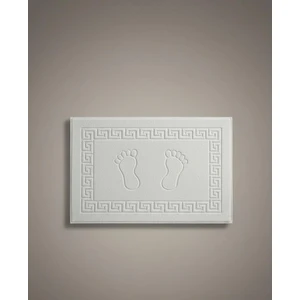 Ayak Paspası %100 Pamuk | Beyaz-Pamuklu-Yumuşak Doku-Desenli-Banyo-Tuvalet