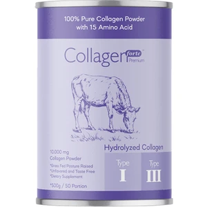Collagen Forte Platinum Saf ve Doğal Çift Hidrolize Kolajen Peptitler Içeren Takviyesi (50 Günlük) 500G