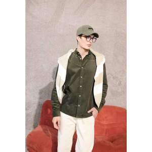 %100 Pamuk Kadife Gömlek E9024AX25WN