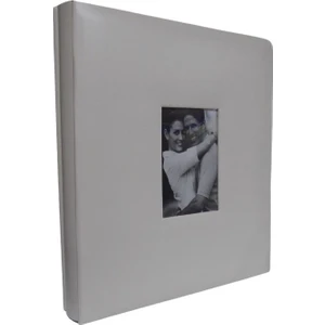 Bf Albüm 10x15 500'Lük Vinleks Deri Fotoğraf Albümü Beyaz