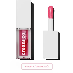 Cream Co. Dudak Parlatıcısı Nemlendirici Besleyici Lip Oil Gloss | Dudak Yağı | Ahududu Aromalı | E Vitamini