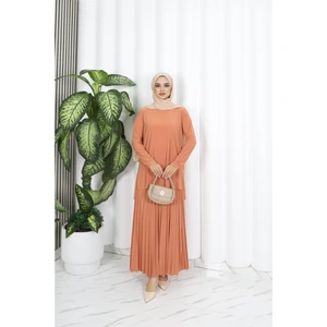 Eteği Piliseli Sade Tunik Takım