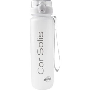 Cor Solis Tritan Suluk ve Matara 1050 ml - Su Matarası - Pipetsiz, %100 Sızdırmaz Garantili, BPA ve Toksik İçermez, Koku Yapmaz, Dayanıklı Kumaş Askılı - Beyaz