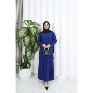 Eteği Piliseli Sade Tunik Takım