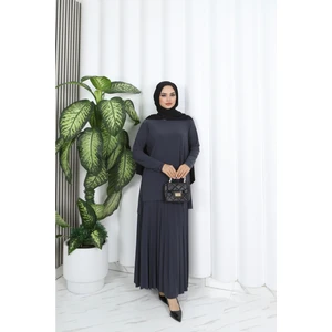 Eteği Piliseli Sade Tunik Takım