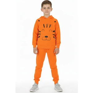 Erkek Çocuk Eşofman Takım Baskılı Kışlık Şardonlu