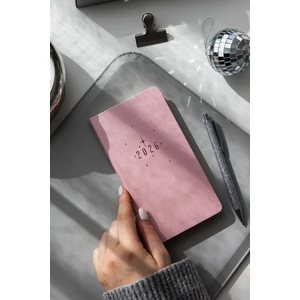 2026 Haftalık Cep Ajandası 12 Aylık - Pembe