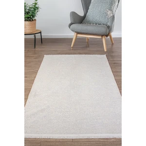 Estiva Home Beyaz Krem Şönil Dokuma Kilim Halı – Hasır / Sisal Desen, Salon, Mutfak, Oturma ve Çocuk Odası Yolluk Halısı