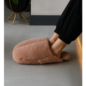 Kışlık Peluş Ayak Isıtıcı Panduf