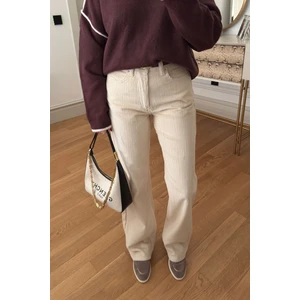 Kadife Orijinal Pantolon- Ekru