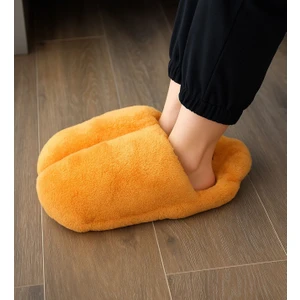 Kışlık Peluş Ayak Isıtıcı Panduf