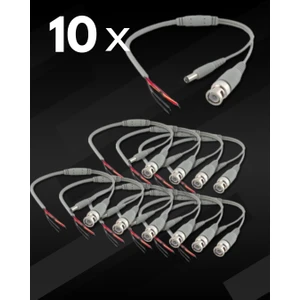 Bnc Power Jack  Konnektör Kaliteli Ahd 10'lu Paket
