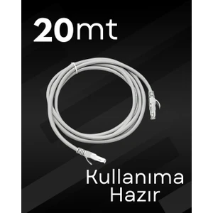 Cat6 Hazır 20MT Ethernet Lan Kablosu -Ip