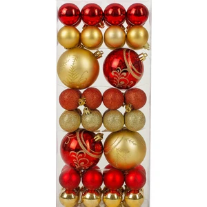 52 Adet Lüx Set Ağacı Süslemeleri Topları Topu Parti Asılı Top Yılbaşı Süsleri 8-6-4-2 cm