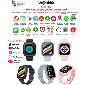 KT15PRO Android 4g Sim Kartlı Akıllı Çocuk Takip Saati