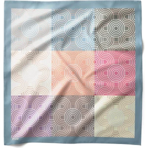 Retro Geometri Desenli Bandana Fular