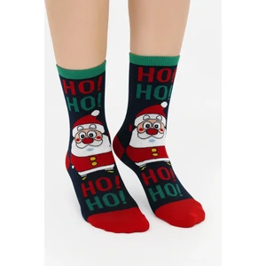 Unisex Yılbaşı Desenli Renkli Soket Çorap Christmas Happy New Year