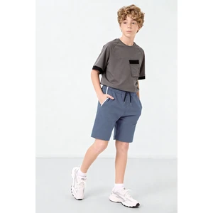 Tommy Life Petrol Standart Fit Basic Erkek Çocuk Şort - 11284