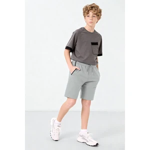 Tommy Life Taş Standart Fit Basic Erkek Çocuk Şort - 11284